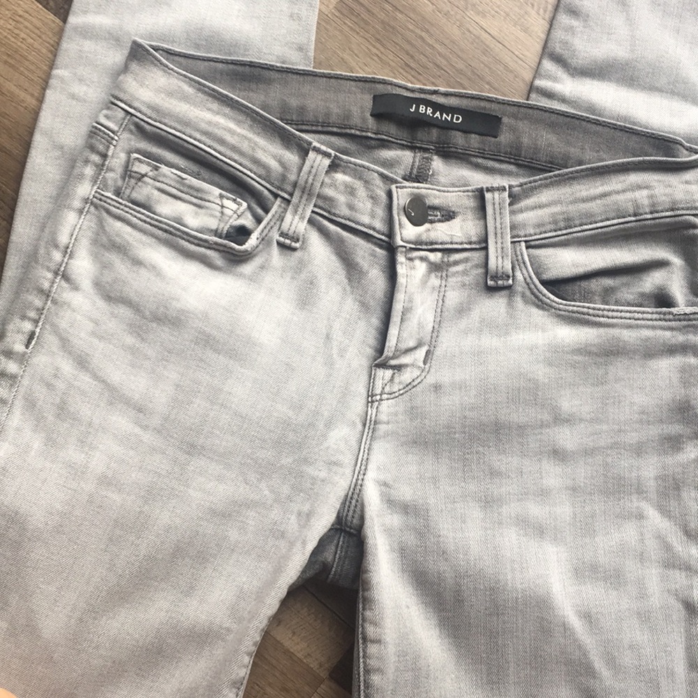 J brand gray skinny leg skinny jeans size 25
